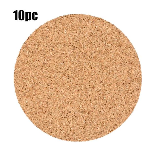 1/5/10pcs Cork Coaster Natural Round Wooden Pad Tea Coffee Mug Drinks Holder For Kitchen Mat Tableware Round Drink Coaster