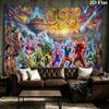 Anime Dragonball Wall Tapestry Aesthetic Wall Hanging Printed Fabric Blanket Decorative Tapestries for Bedroom Living Room Home Decor