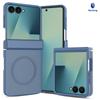 Cross-border Suitable for Samsung ZFlip8 Up and Down Folding Screen Mobile Phone Skin Feeling Zflip7 Magnetic Suction Universal Case with Rotating