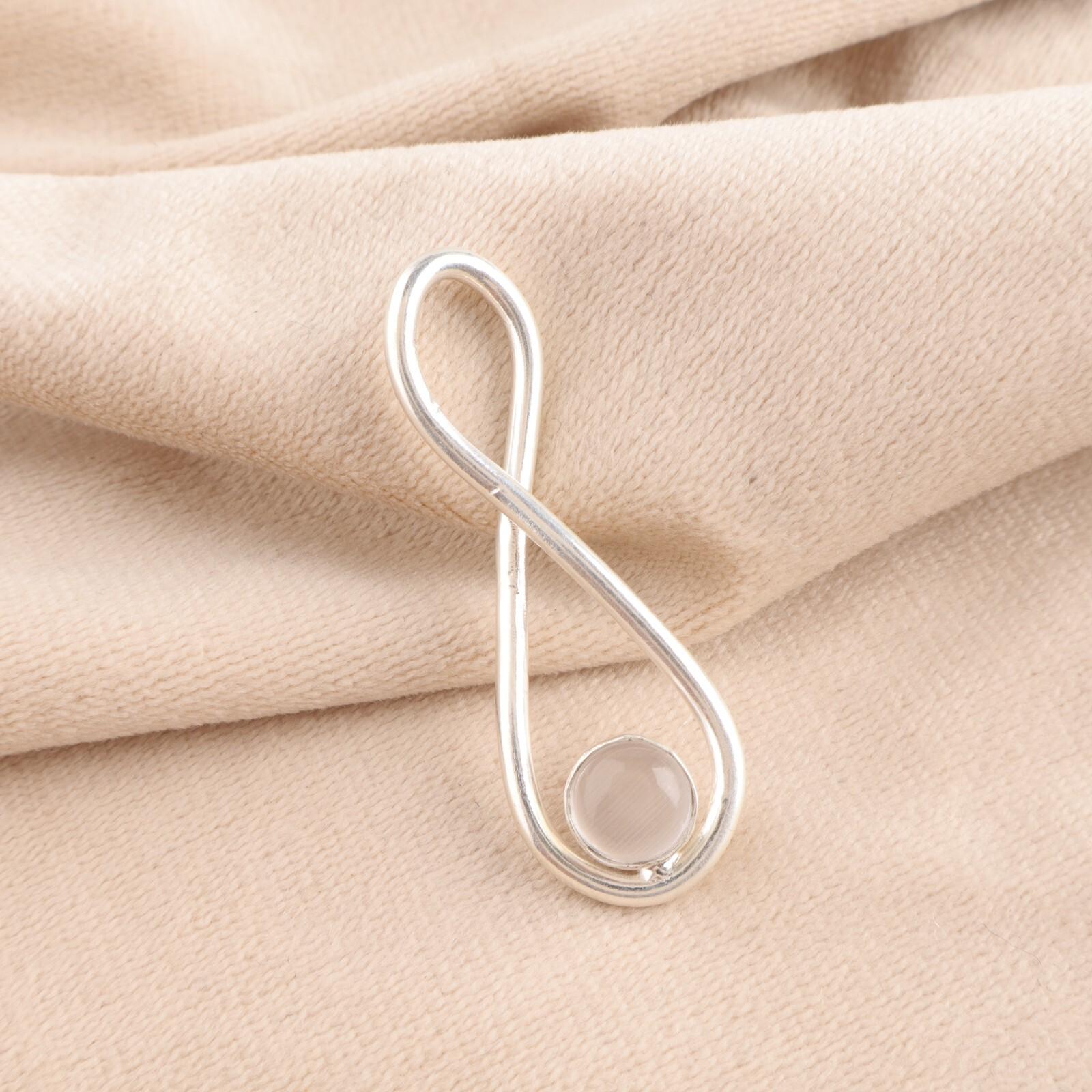 

Селенит Драгоценный камень 925 Проба Серебряные украшения Подвеска ручной работы 1,66 Подарок для мамы PP-20-45