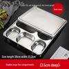 Chahua 304 Stainless Steel Divided Meal Tray
