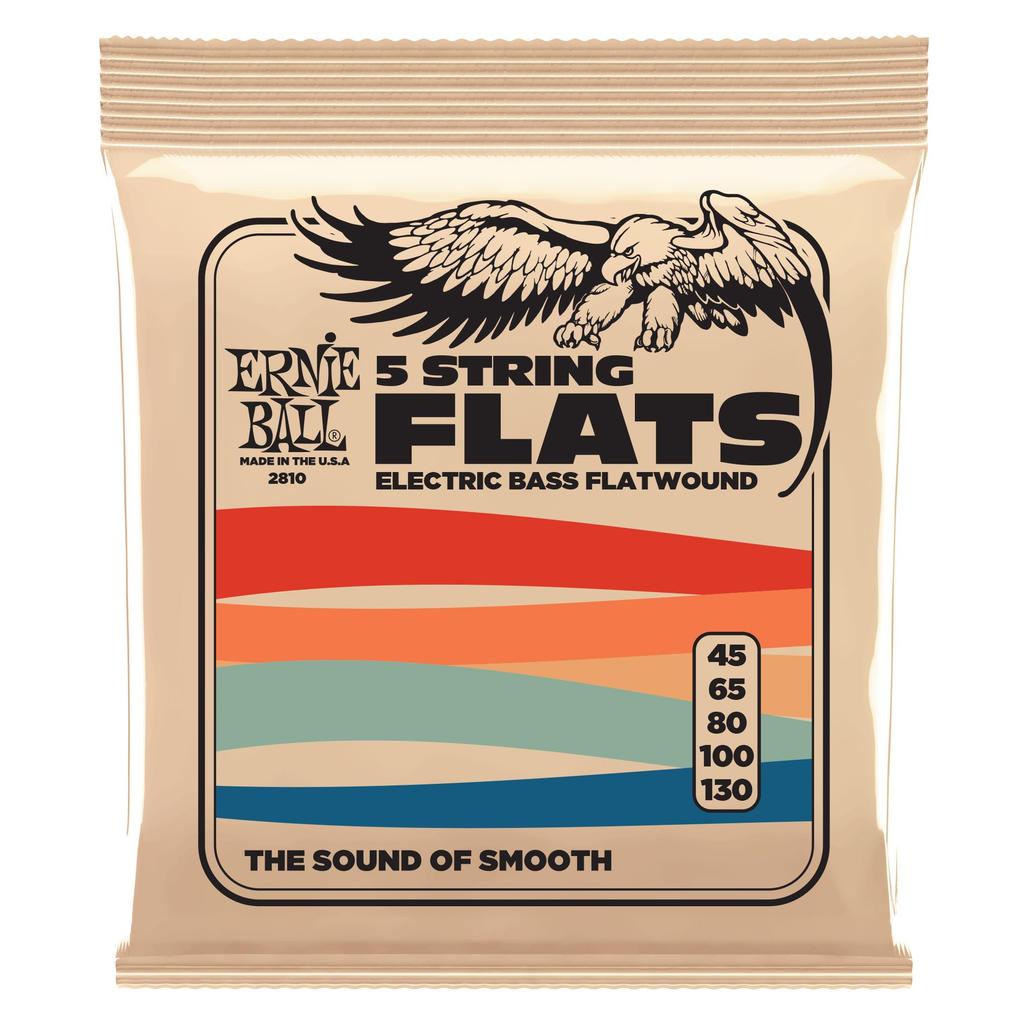 Ernie Ball 2810 Bass Strings 5 Strings 45-130 Flatwound Bass