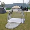 DIY Transparenter Zelt, Klar Sport Camping Fußball zum Zuschauen von Sport, Winter PVC Wasserdicht mit Netzfenster Regenschutz Matte