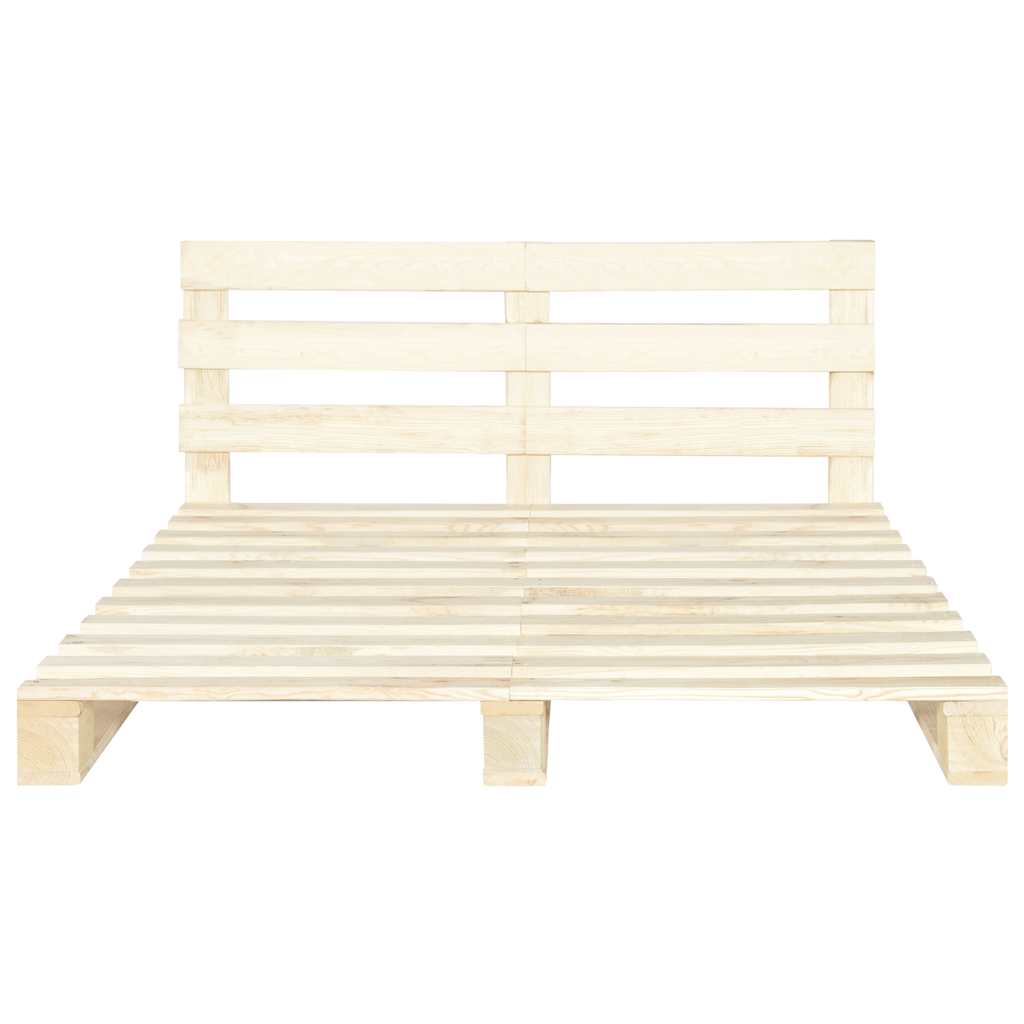 vidaXL Palettenbett Massivholz Kiefer 180×200 cm