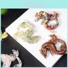 Flying Dragon Resin Crystal Craft With Natural Quartz For Home Office Decor Gift