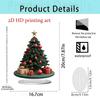 1Pc 2D Elegant Acrylic Christmas Decoration Snowhouse & Reindeer Scene Home Office Ornaments Festive Warm Party Gift Photo Props