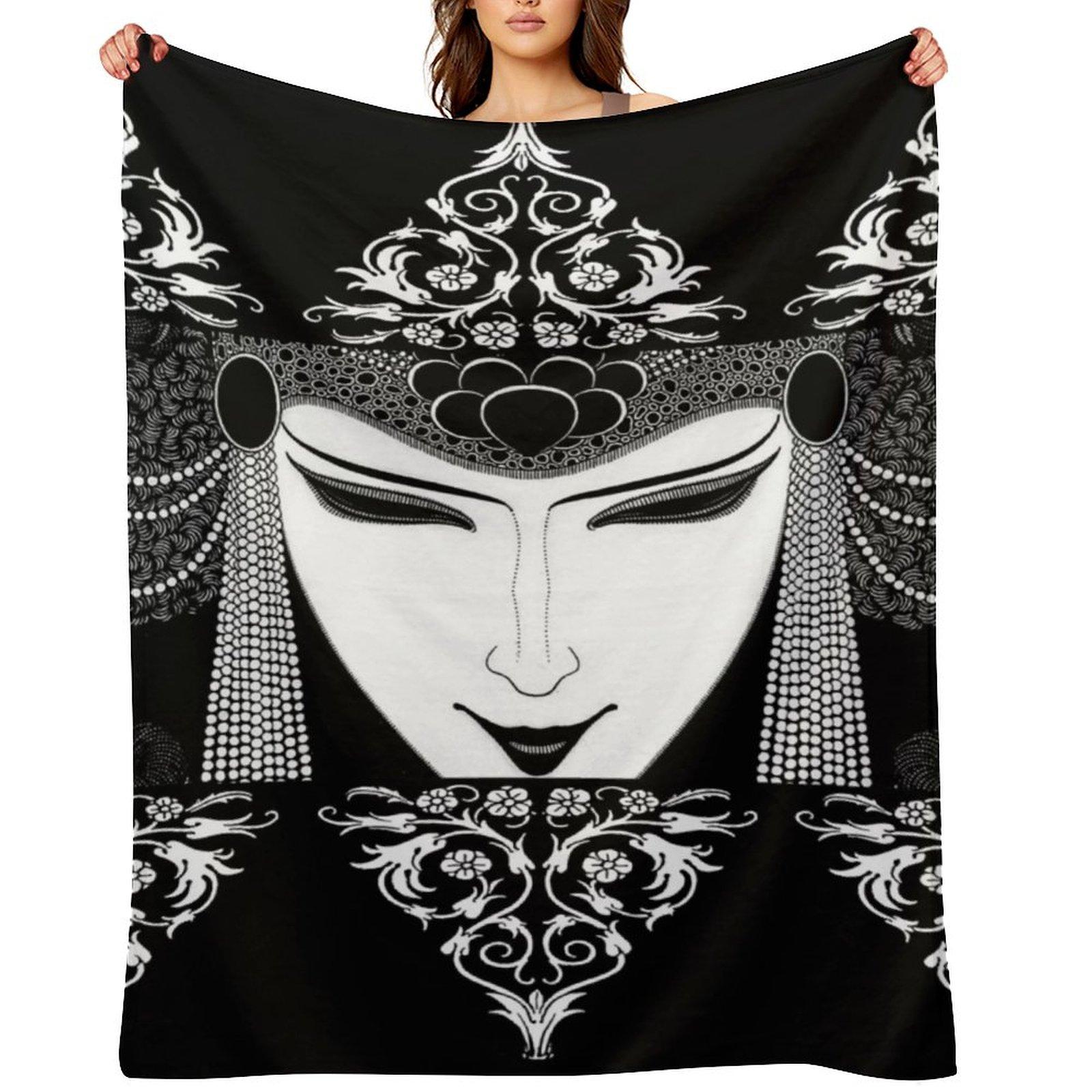 

Aubrey Beardsley - Dark Magic Throw Blanket Baby Soft Plaid Decorative Beds Luxury Blankets 30x40in