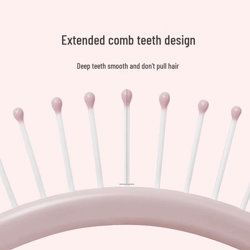 Unisex Tragbarer Glättungs- & Massagekamm: Geeignet für Damen & Herren, Lockiges Haar, Hohles Design, Flauschiger Effekt