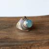 925 Sterling Silver Ring, Aqua Chalcedony Ring, 925 Sterling Silver Ring, Fine Gemstone Ring, Thanksgiving Gift, Handmade Jewelry,
