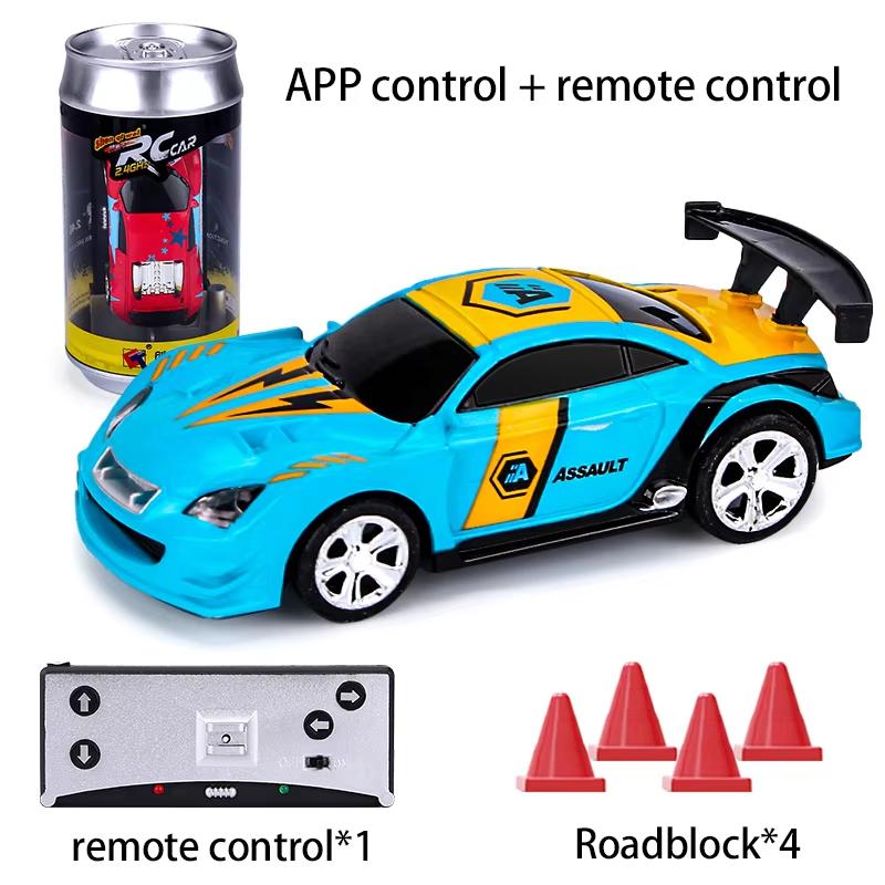 RC Racing Car Mini 1/58 Can Vehicle APP Remote Controlled Cars Trucks Electric Drift Rc Model Radio Contol Child Toy Boys Gift