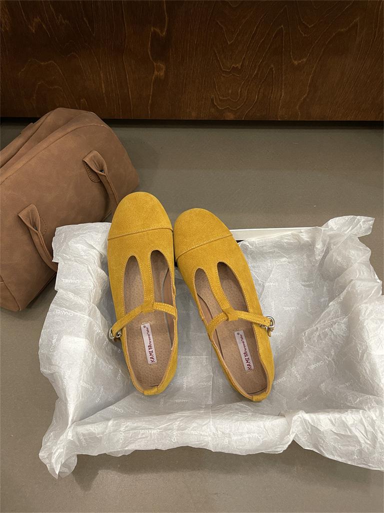 French T-button Mary Jane Shoes 2025 Autumn New Retro Matte Leather Shoes Small Leather Shoes Boken Shoes