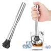 Stainless Steel Ice Crushing Rod Bar Cocktail Wine Muddler Mixing Stick Barware Tools