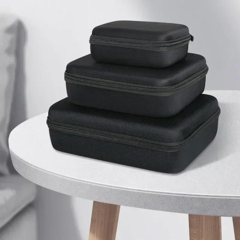 Mehrgrößen-B-Aufbewahrungstasche EVA Hartschalen-Handtasche Reise-Reißverschlusstasche Stoßfest Outdoor-Werkzeugtasche für Kopfhörer-Aufbewahrungsetui Zubehör Make-up-Taschen