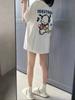 Women's Plus-Size Retro Pure Cotton Mid-Length Summer T-Shirt, Short Sleeves, Loose Fit, Extra Large 2-300 Jin