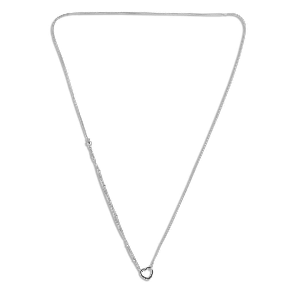 Open Heart Necklace Original 925 Sterling Silver Link Chian Necklaces & Pendants for Women Fashion Jewelry