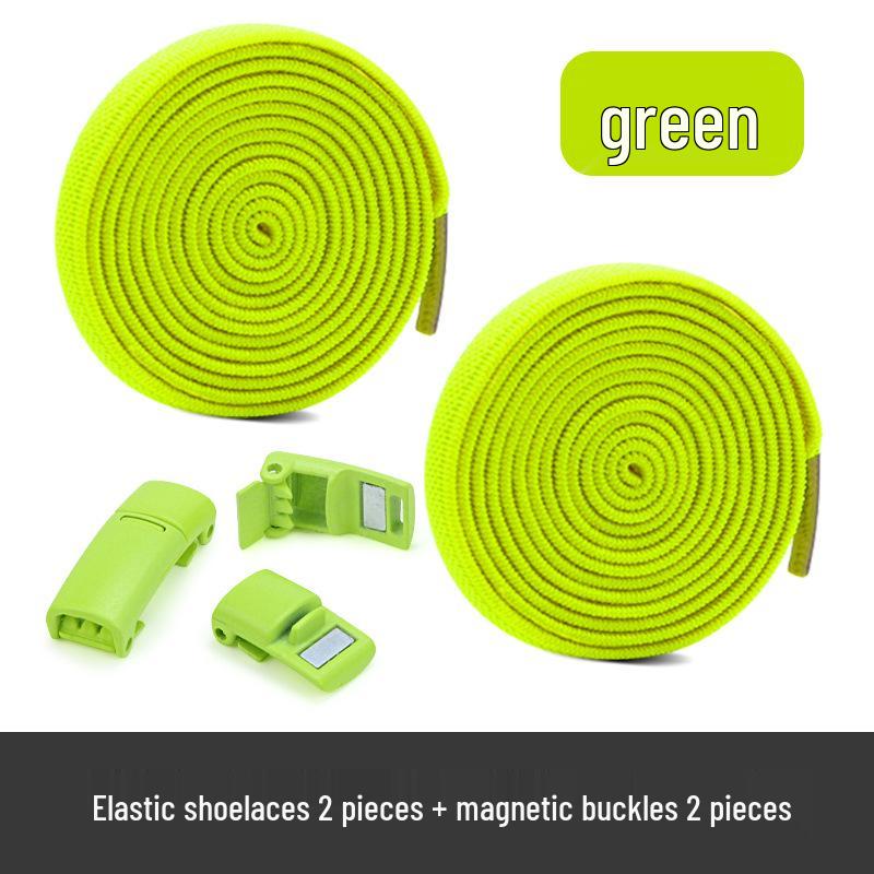 Colorful Elastic Magnetic No-Tie Shoelaces with Metal Buckle