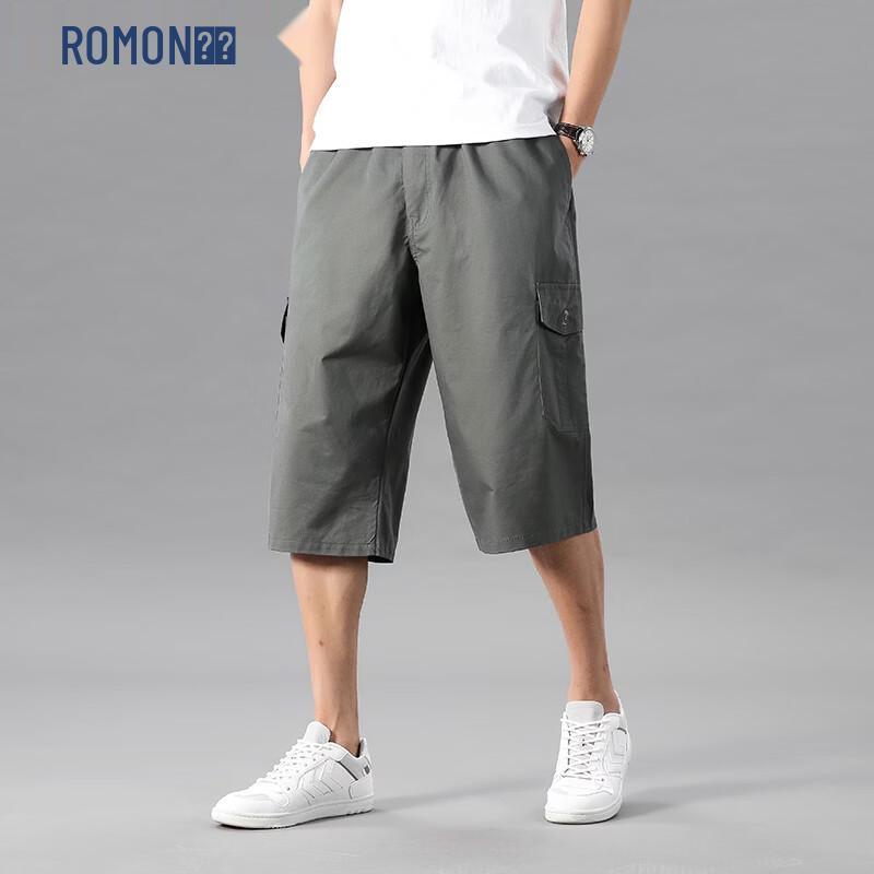 ROMON Men s Loose Fit Summer Cargo Beach Shorts 6XL
