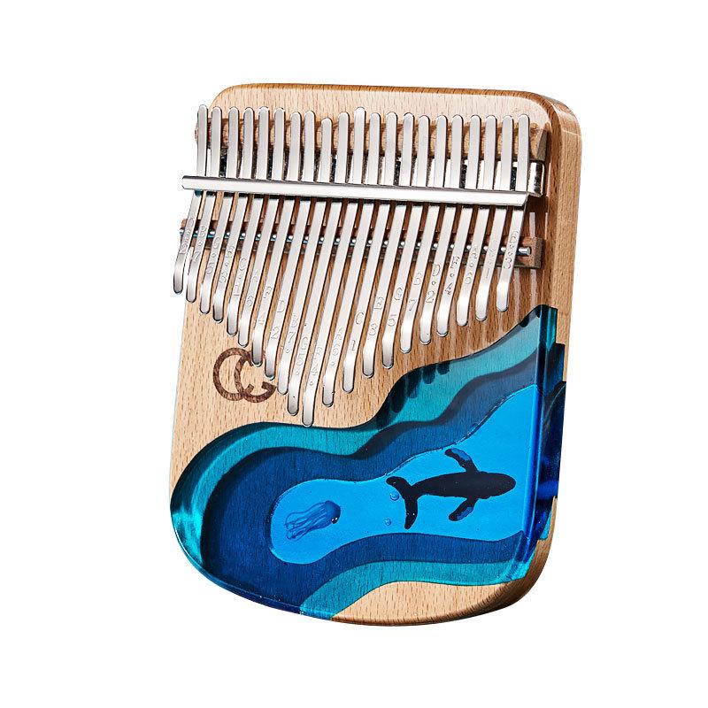 CEGA 17-Key Resin Whale Kalimba Thumb Piano - Children's Day Gift