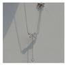 Elegant S925 Sterling Silver Bow Tassel Necklace: Luxury Clavicle Chain for Women with a Chic, Sophisticated Touch.