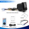 MP3 / MP5 Marine Radio Boat Stereo Bluetooth-compatible FM AM Media Audio System Waterproof Accessories For Yacht ATV UTV SUV