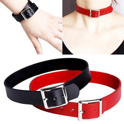 Punkový Choker Náhrdelník z Faux Kože Dámsky Klubový Šperk Darček k Narodeninám