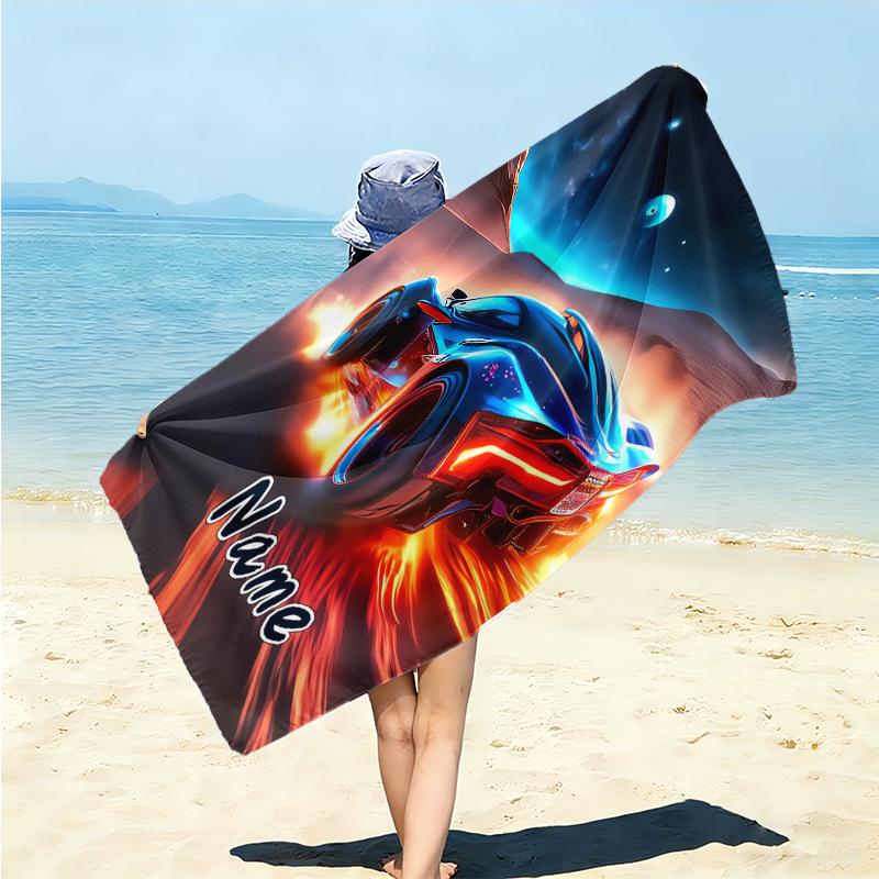 Personalized "Nightly Adventure Winnie" Beach Towel Microfiber Beach Towel Thin Absorbent for Beach Swimming Yoga Bath Sports. 0910333