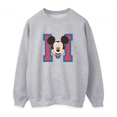 Womens/Ladies M Mickey Mouse Face Sweatshirt