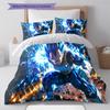 Vegeta Pattern Bedding Quilt Set Quilt Cover Pillowcase Home Birthday Gift(1 * duvet cover + 2 * pillowcase, without core)