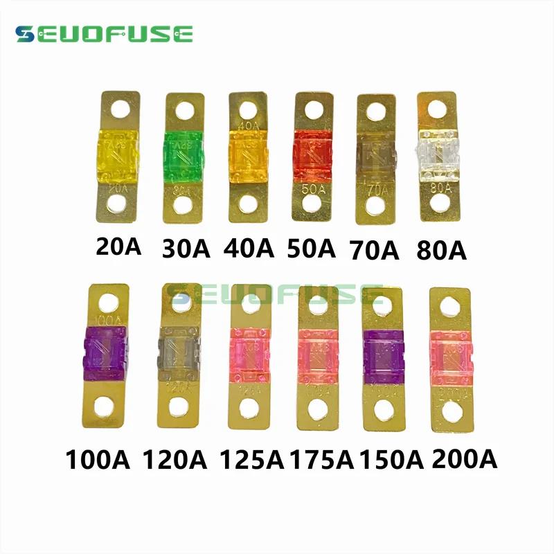 5Pcs ANS FUSE 20A 30A 40A 50A 60A 70A 80A 100A 125A 150A 175A ANL Gold Plated Stud Car Fuses Mini Car Stereo Audio AFS Fuse Fuse Holders1
