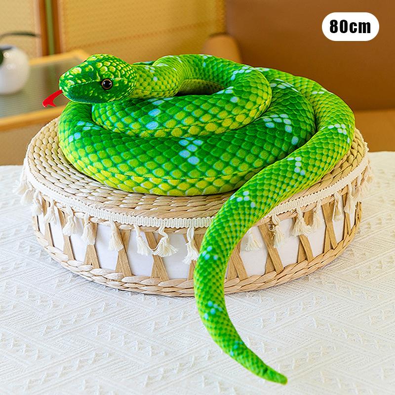 

1 шт., забавная шутка-шутка, мягкие игрушки, 80/110/160 см, имитация красочного питона, плюшевая игрушка, мягкие игрушки, змеи, плюшевые игрушки, кукла, домашний декор