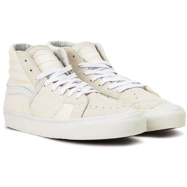 Vans Sk8 Bricolage Canvas High-Top Skate Shoes Unisex Sneakers Off-White VN0A45K3VSM1