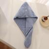 Dry Hair Cap Female Thickened Absorbent Double-layer Coral Fleece Bag Head Towel Pineapple Grid Shower Cap Hair Towel