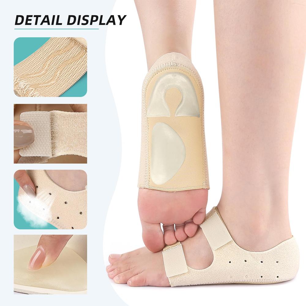 1 Pair Heel Protectors Cups With Arch Support For Plantar Fasciitis - Heel Cups For Women Men, Heels Spur Pain Relief