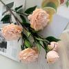 Artificial Peony Flowers 35.8" Faux Peony Stems Realistic Fake Silk Peony Branches with 3 Bloom Heads And 2 Buds for Vase DIY Bouquet Weeding