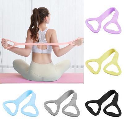 Figura 8 Faixa de Resistência Fitness com Alça Antiderrapante Portátil Homens Mulheres Braço Ombro Alongamento Força