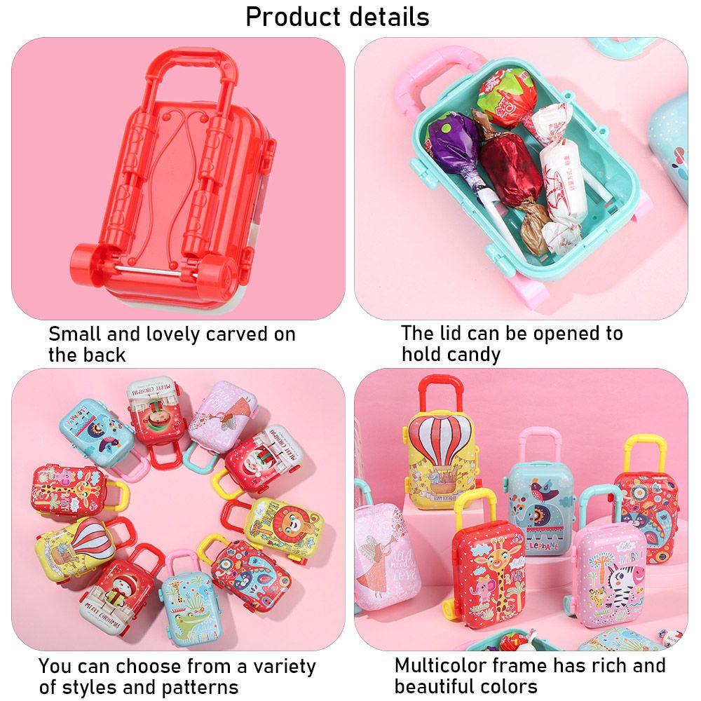 Supplies Jewellery Case Candy Box Doll Suitcase Cartoon Animal Mini Toys Trunk Dollhouse Furniture