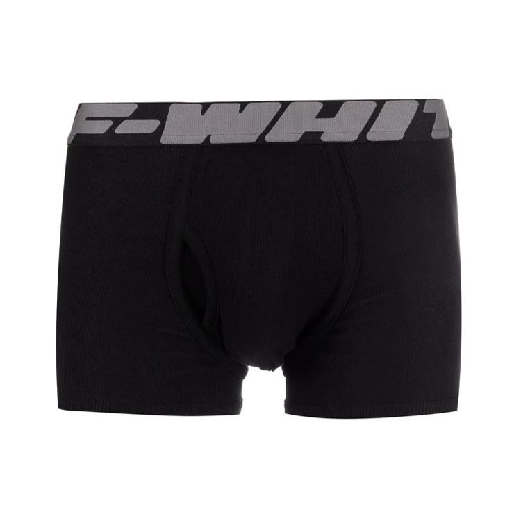 

Боксеры с логотипом Off-White на поясе (3 шт.) Меланжевые серые мужские брюки OMUA001C99FAB0011008 L