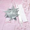 3D Hand-Folded Gold & Silver Star Cake Toppers