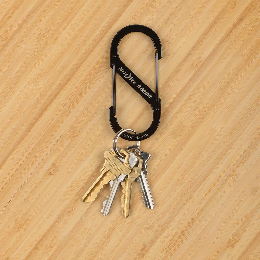 NITEIZE Sbiner Stainless Steel Carabiner #4 Black SB4-03-01 (Japanese Genuine