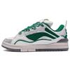 Li Ning Wave Golden Slip Resistant Abrasion Resistant Low Top Skateboard Shoes Women's White Green AECS074-2