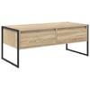 Coffee Table with Drawers Sonoma 100 X 46 X 40 Cm Engineered Wood