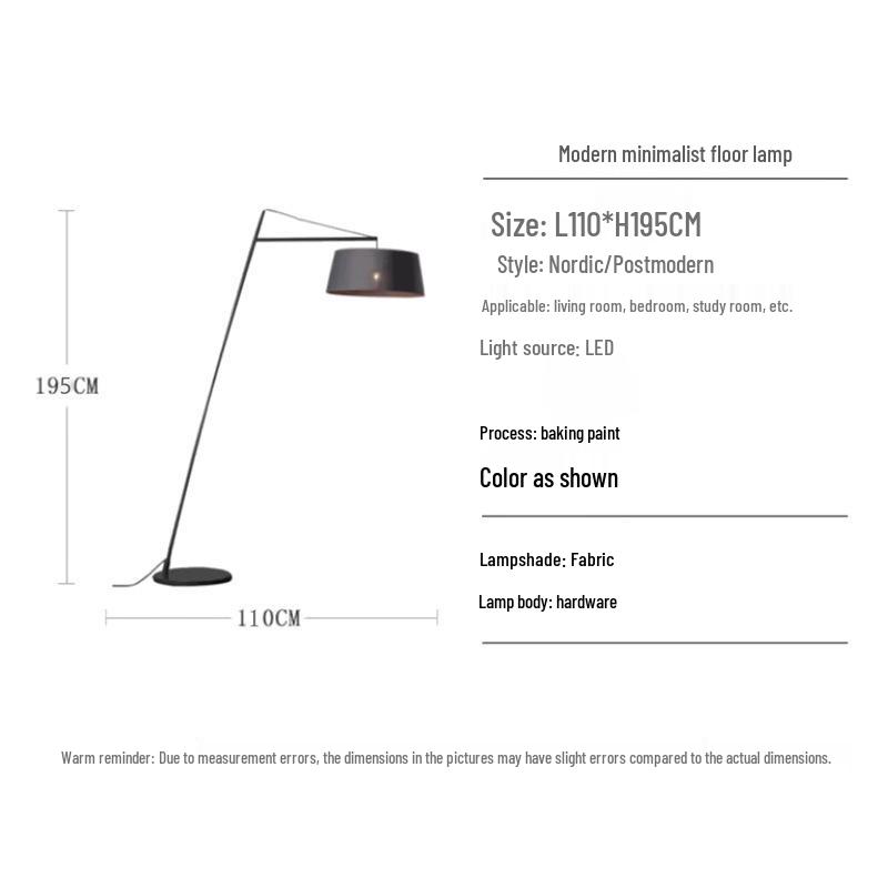 

Nordic Minimalist Postmodern Floor Lamp - Danish Designer Lighting for Living Rooms, Bedrooms, Hotels. Warm Light