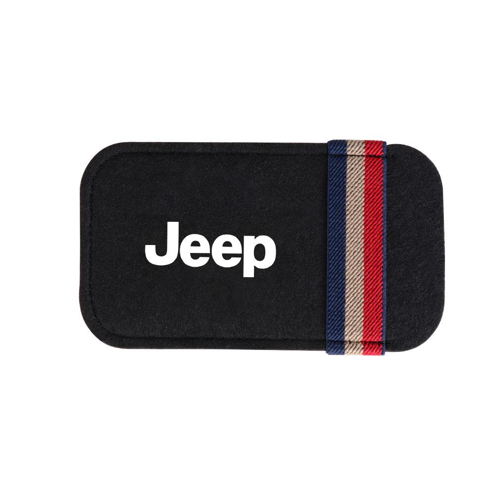 Car Sun Visor Sunglass Storage Bag Felt Glasses Storage Tools Accessories For Jeep JK Renegade Patriot Wrangler Cherokee Compass
