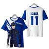 Anime Blue Lock 3D-Druck T-Shirt Herren Damen Mode T-Shirt Outdoor Sportbekleidung T-Shirt Kurzarm Oberteile T-Shirts Grafik Plus Oberteil Kinder