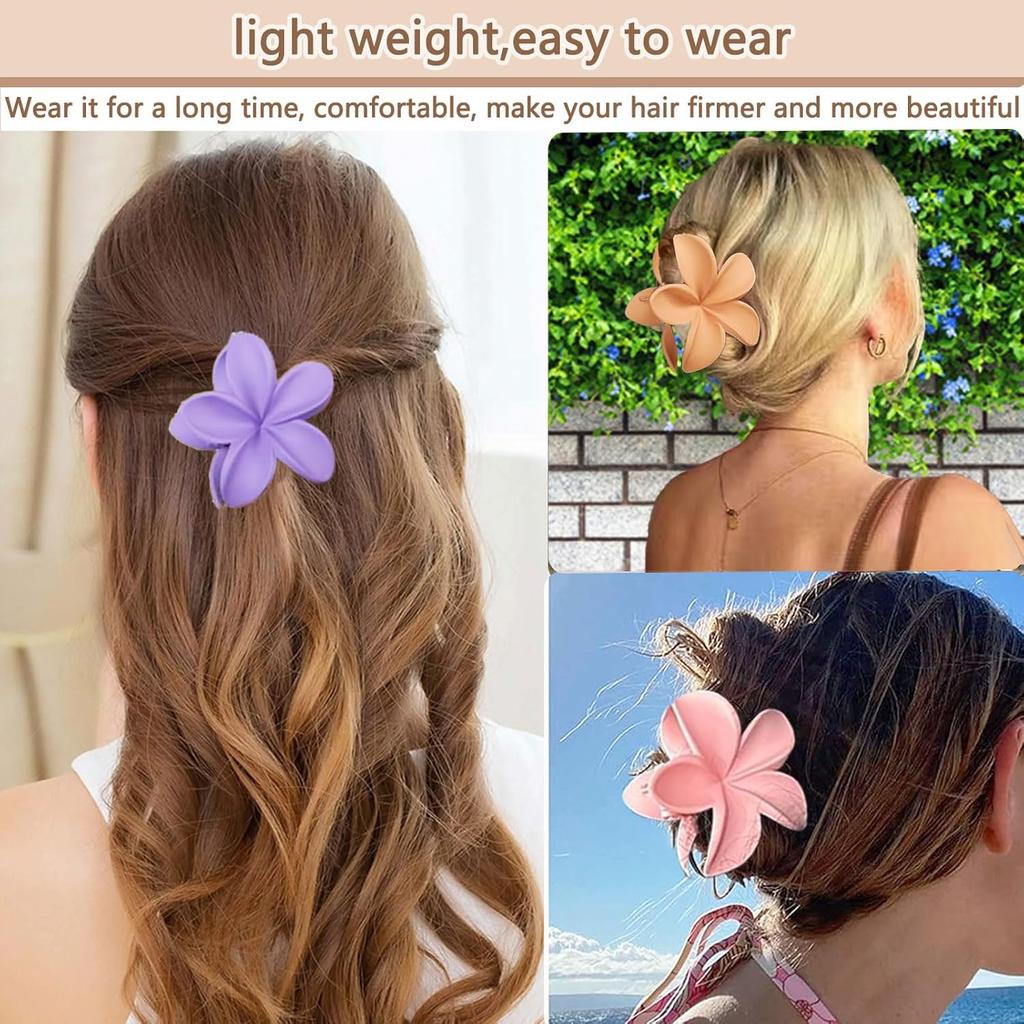 Matte Farbverlauf Blume Haarspange Mädchen Elegant Süßlich Floral Haarspangen Shopping Reise Kopfschmuck Accessoires Strand Haarspangen
