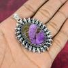 Purpurite Jewelry, 925 Solid Sterling Silver Pendant Handmade Gemstone Jewelry, Gifts For Wife Brand New Pendant