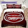 Custom Name Arsenal Pattern Bedding uilt Set uilt Cover Pillowcase Home Decoration Birthday Gift (1*duvet cover+2*pillowcase without core)
