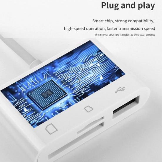 Устройство считывания карт Передача Plug-and-Play Высокоскоростная Компактность Не требуется драйвер Совместимость Размер Широкий диапазон передачи данных Память Type-C