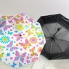 1PC Butterflies Flowers Umbrella-8-Rib Reinforced Portable Folding Travel Suitable for All Seasons Outdoor Daily Use  -J0375