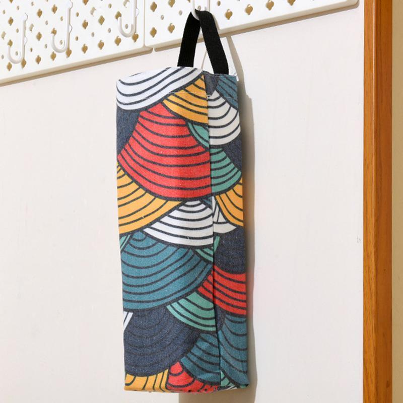 Household Kitchen Garbage Bag Storage Bag Hanging Bag Hanging Wall Color Extraction Type Sorting Debris Storage Bag